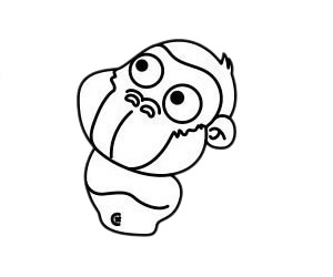 一步步教你画大猩猩 一步步教你画大猩猩