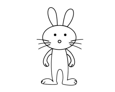 超简单的小兔子卡通简笔画 超简单的小兔子卡通简笔画
