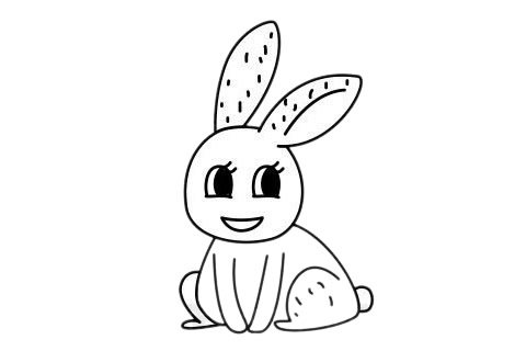 小兔子儿童简笔画