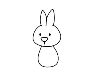 小白兔的简单画法