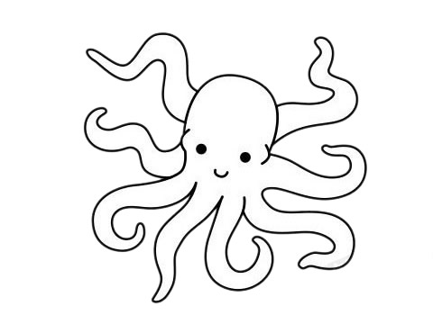 关于章鱼的简笔画