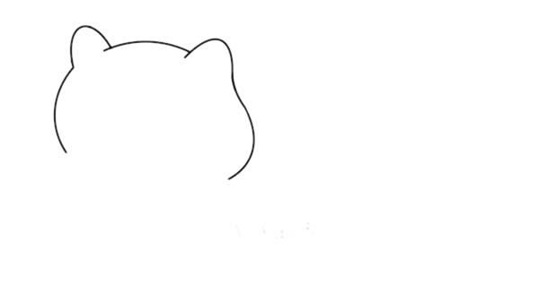 可爱的白狐简笔画步骤 可爱的白狐简笔画步骤