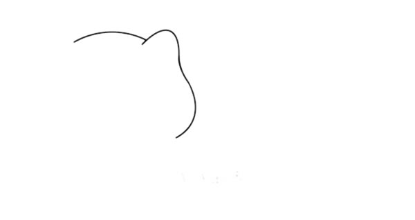 可爱的白狐简笔画步骤 可爱的白狐简笔画步骤