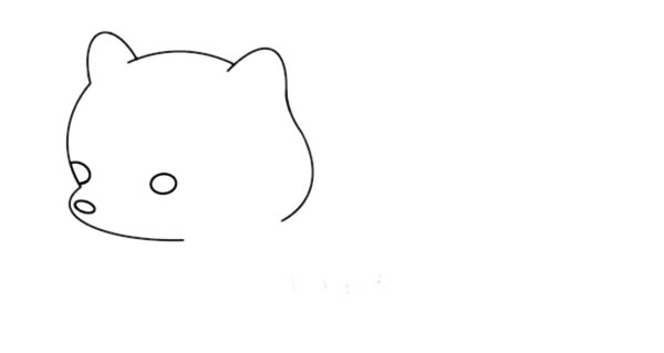 可爱的白狐简笔画步骤 可爱的白狐简笔画步骤