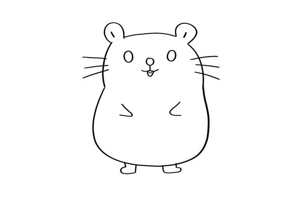 可爱的卡通仓鼠简笔画 可爱的卡通仓鼠简笔画