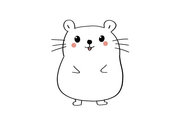 可爱的卡通仓鼠简笔画 可爱的卡通仓鼠简笔画