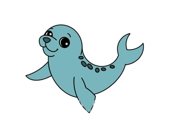 海豹怎么画简单又漂亮