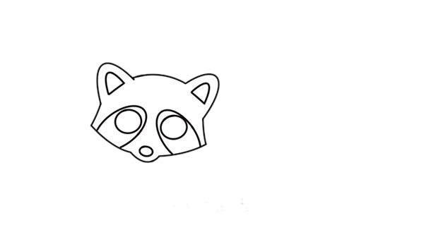浣熊怎么画简单又漂亮