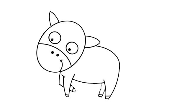 可爱卡通小马简笔画步骤 可爱卡通小马简笔画步骤