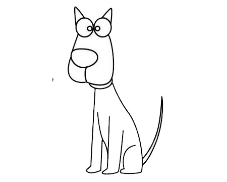 小狗怎么画比较简单