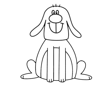 关于狗狗的简笔画