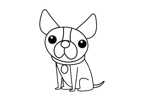 小狗的简单画法