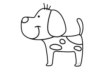 小狗怎么画简单又可爱 小狗怎么画简单又可爱