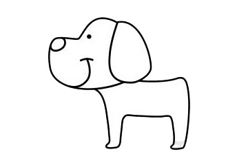 小狗怎么画简单又可爱 小狗怎么画简单又可爱