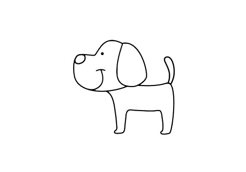 小狗怎么画简单又可爱 小狗怎么画简单又可爱