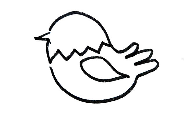 一步一步教你画简单漂亮的小鸟 一步一步教你画简单漂亮的小鸟