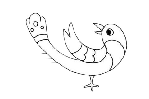 喜鹊儿童简笔画