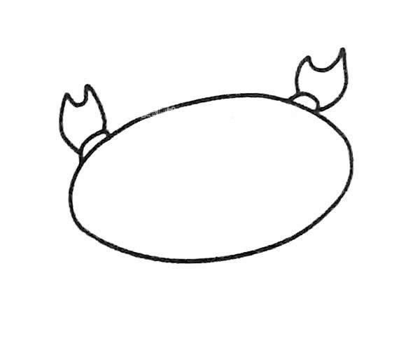 超简单的螃蟹简笔画步骤 超简单的螃蟹简笔画步骤