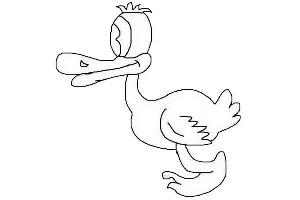 卡通鸭子简笔画 卡通鸭子简笔画