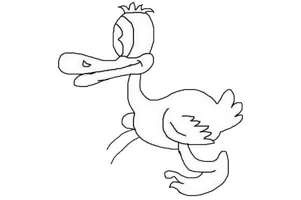 卡通鸭子简笔画 卡通鸭子简笔画