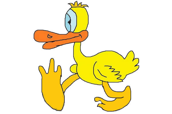 卡通鸭子简笔画 卡通鸭子简笔画