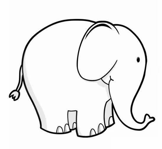 大象的简单画法