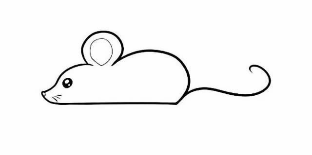小老鼠简单画法