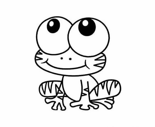 青蛙儿童简笔画