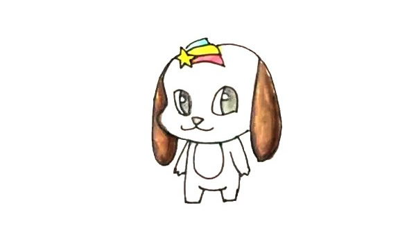 可爱卡通小狗简笔画 可爱卡通小狗简笔画