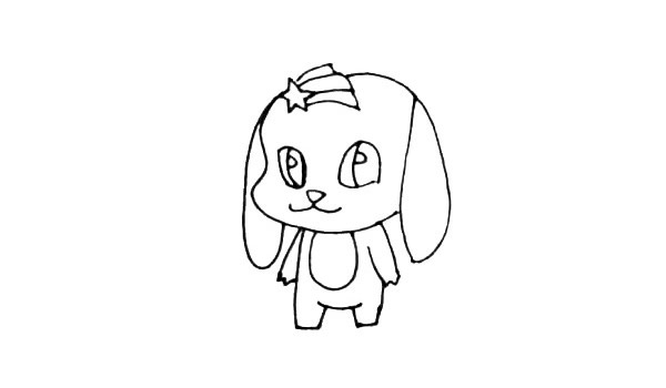 可爱卡通小狗简笔画 可爱卡通小狗简笔画