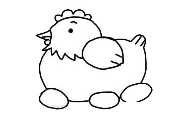 鸡妈妈和鸡宝宝简笔画步骤(画鸡妈妈和鸡宝宝)