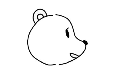 吃蜂蜜的小熊简笔画