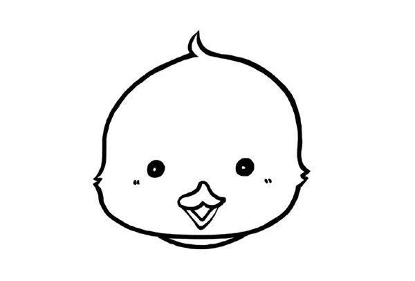 简单可爱的小黄鸭简笔画 简单可爱的小黄鸭简笔画