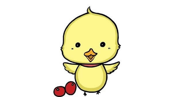 简单可爱的小黄鸭简笔画 简单可爱的小黄鸭简笔画