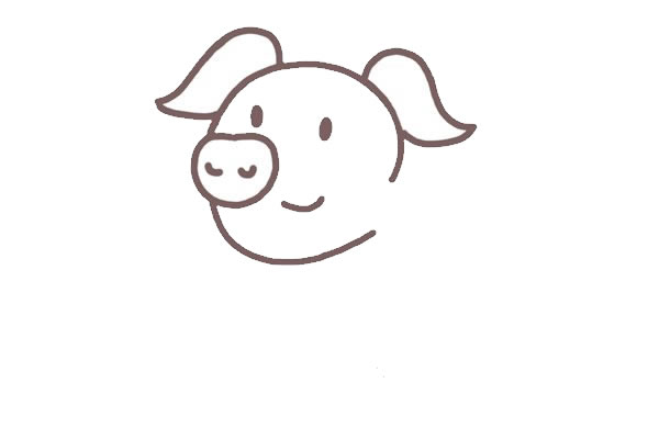 小猪简笔画教程