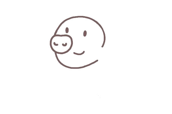 小猪简笔画教程