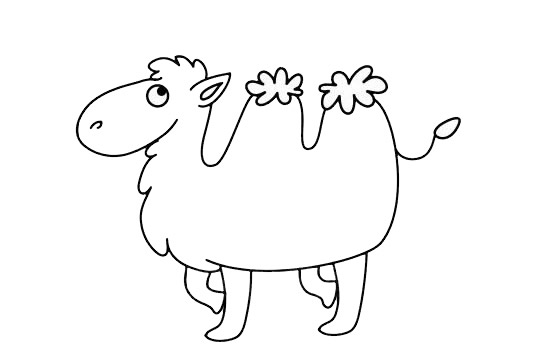 一组关于骆驼的简笔画大全