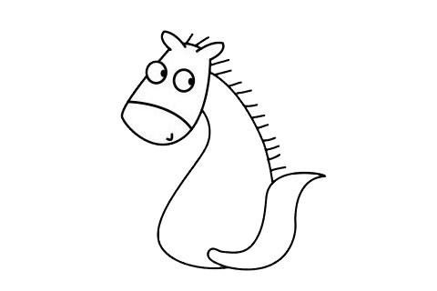 一组关于马的简笔画大全(一)