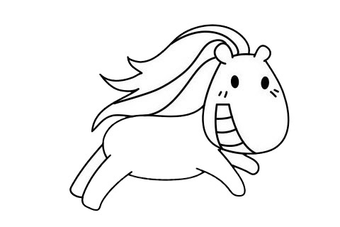 一组关于马的简笔画大全