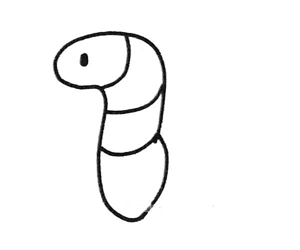 卡通蚯蚓简笔画步骤 卡通蚯蚓简笔画步骤