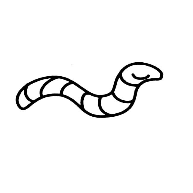 蚯蚓简笔画