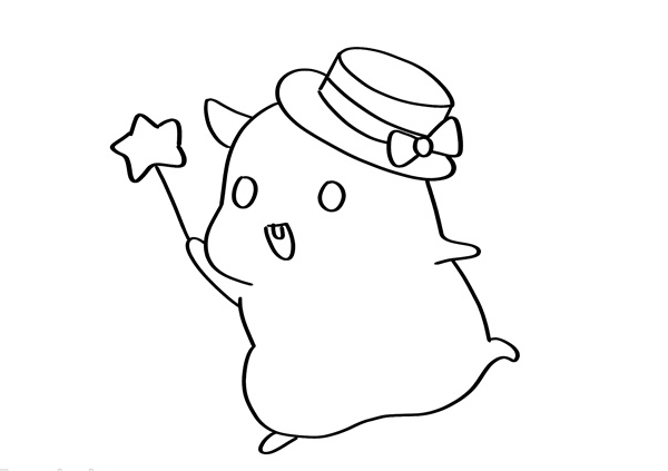 可爱的仓鼠简笔画 可爱的仓鼠简笔画