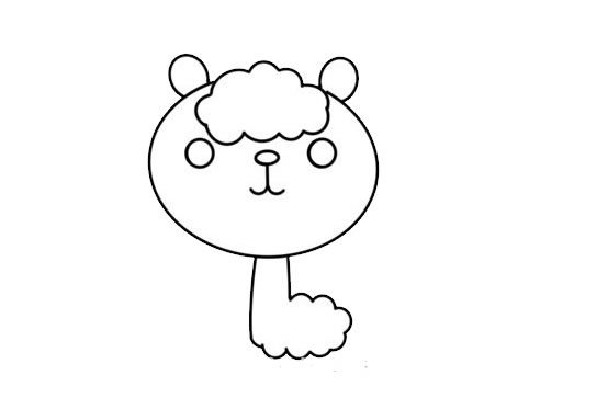 可爱的羊驼简笔画 可爱的羊驼简笔画