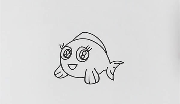 漂亮的小丑鱼简笔画 漂亮的小丑鱼简笔画