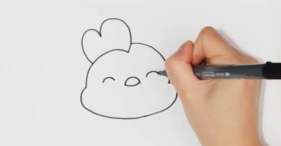 萌萌哒小鸡简笔画 萌萌哒小鸡简笔画
