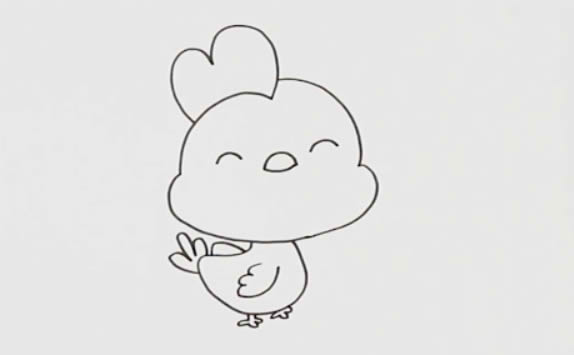 萌萌哒小鸡简笔画 萌萌哒小鸡简笔画