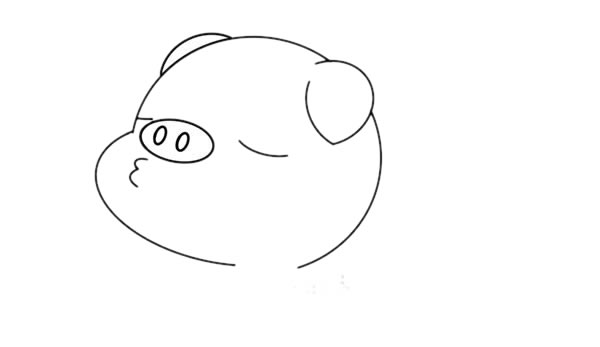 非常可爱的小猪简笔画 非常可爱的小猪简笔画