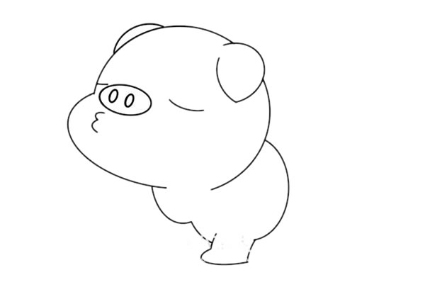 非常可爱的小猪简笔画 非常可爱的小猪简笔画