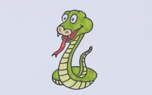 蛇的简笔画步骤