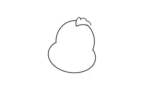 可爱的卡通毛驴简笔画